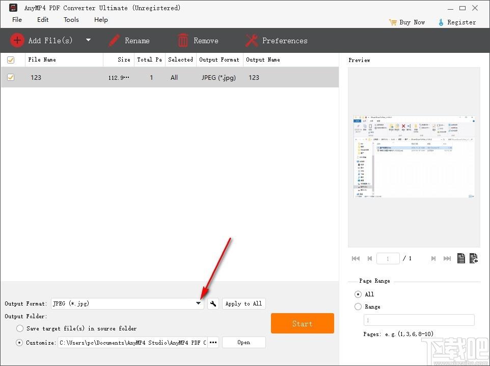 AnyMP4 PDF Converter Ultimate下载,PDF转换器,PDF转JPG