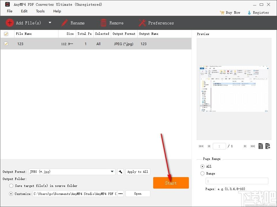AnyMP4 PDF Converter Ultimate下载,PDF转换器,PDF转JPG