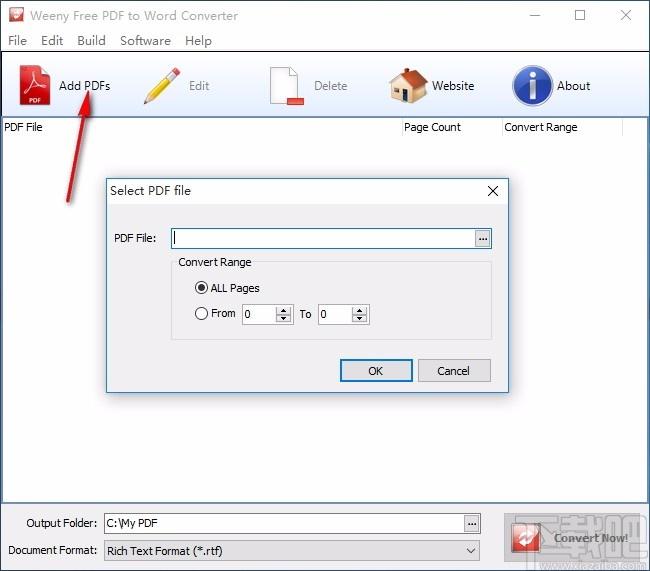 Weeny Free PDF to Word Converter下载,PDF转Word转换器