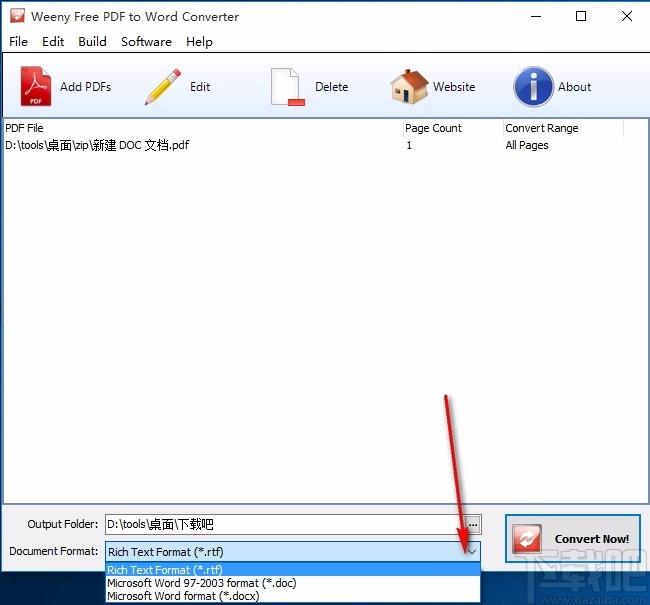 Weeny Free PDF to Word Converter下载,PDF转Word转换器