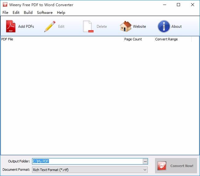 Weeny Free PDF to Word Converter下载,PDF转Word转换器