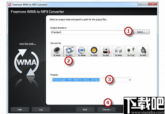 Freemore WMA to MP3 Converter下载,音频转换,wma转换
