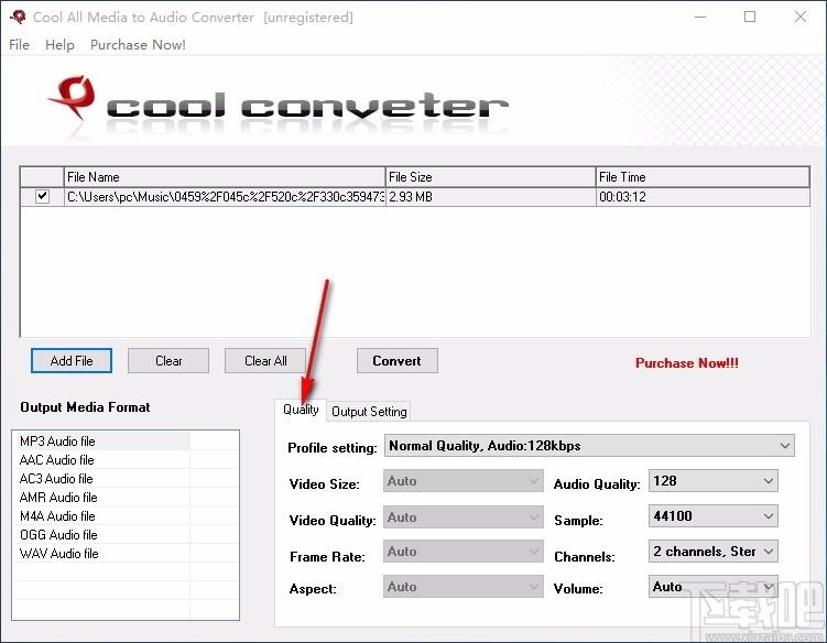 Cool All Media to Audio Converter下载,音频格式转换器